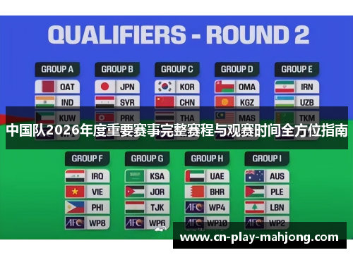 中国队2026年度重要赛事完整赛程与观赛时间全方位指南